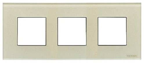 Рамка универсальная ABB Niessen Zenit 3-м. 6 мод. N2273 CP стекло жемчужное фото Рамка универсальная ABB Niessen Zenit 3-м. 6 мод. N2273 CP стекло жемчужное картинка